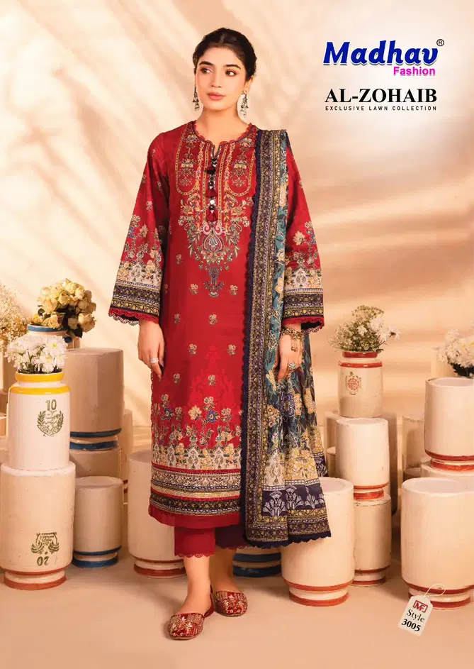 Al Zohaib Vol 3 By Madhav Cotton Pakistani Dress Dress Material Wholesale Price In Surat
